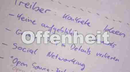 Offenheit im SE