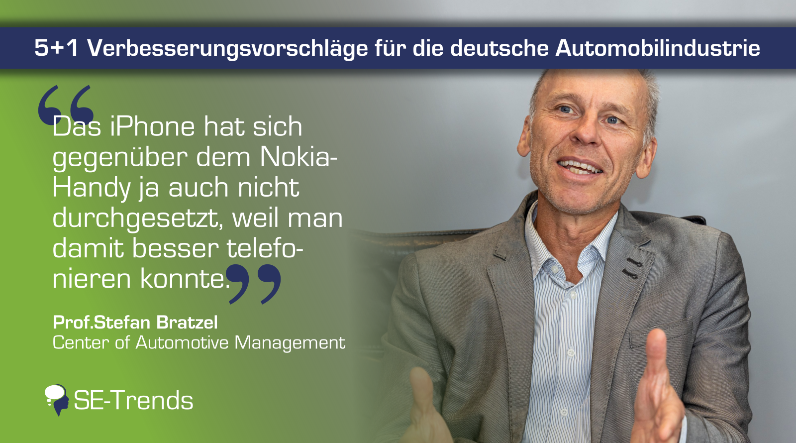 5+1 Verbesserungsvorschläge für die deutsche Automobilindustrie