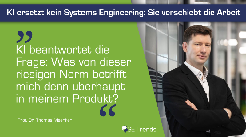 AI does not replace systems engineering: it shifts the work
